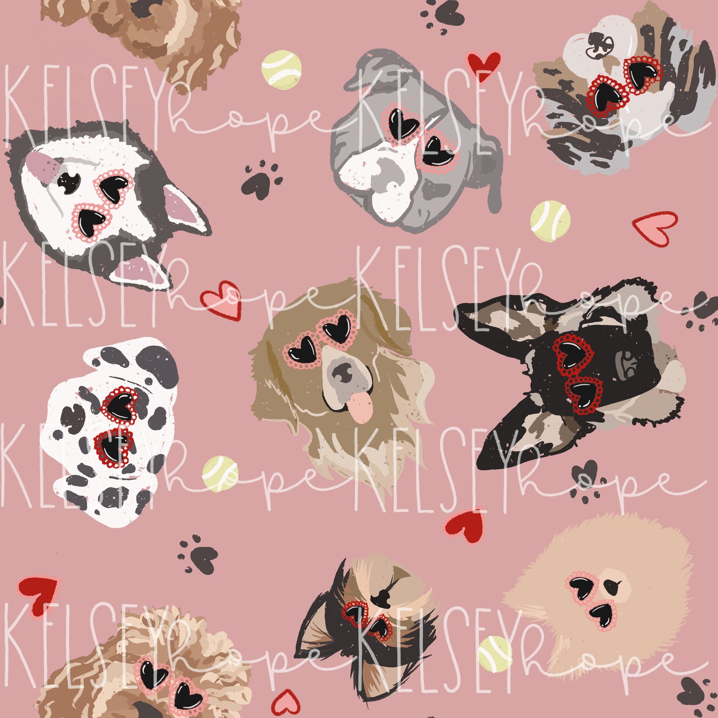 Valentine Pups | Pink