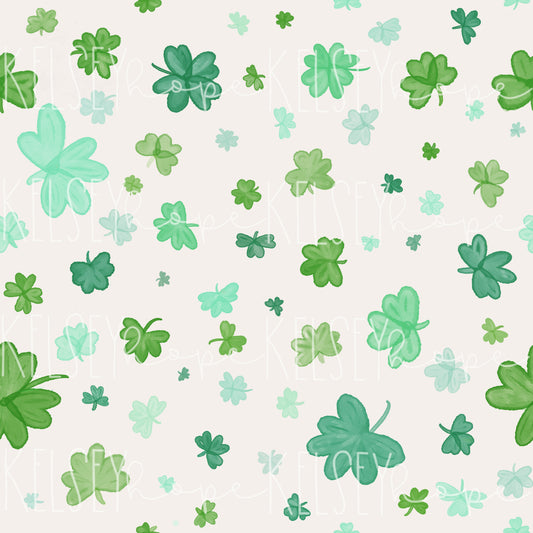 Watercolor Clovers