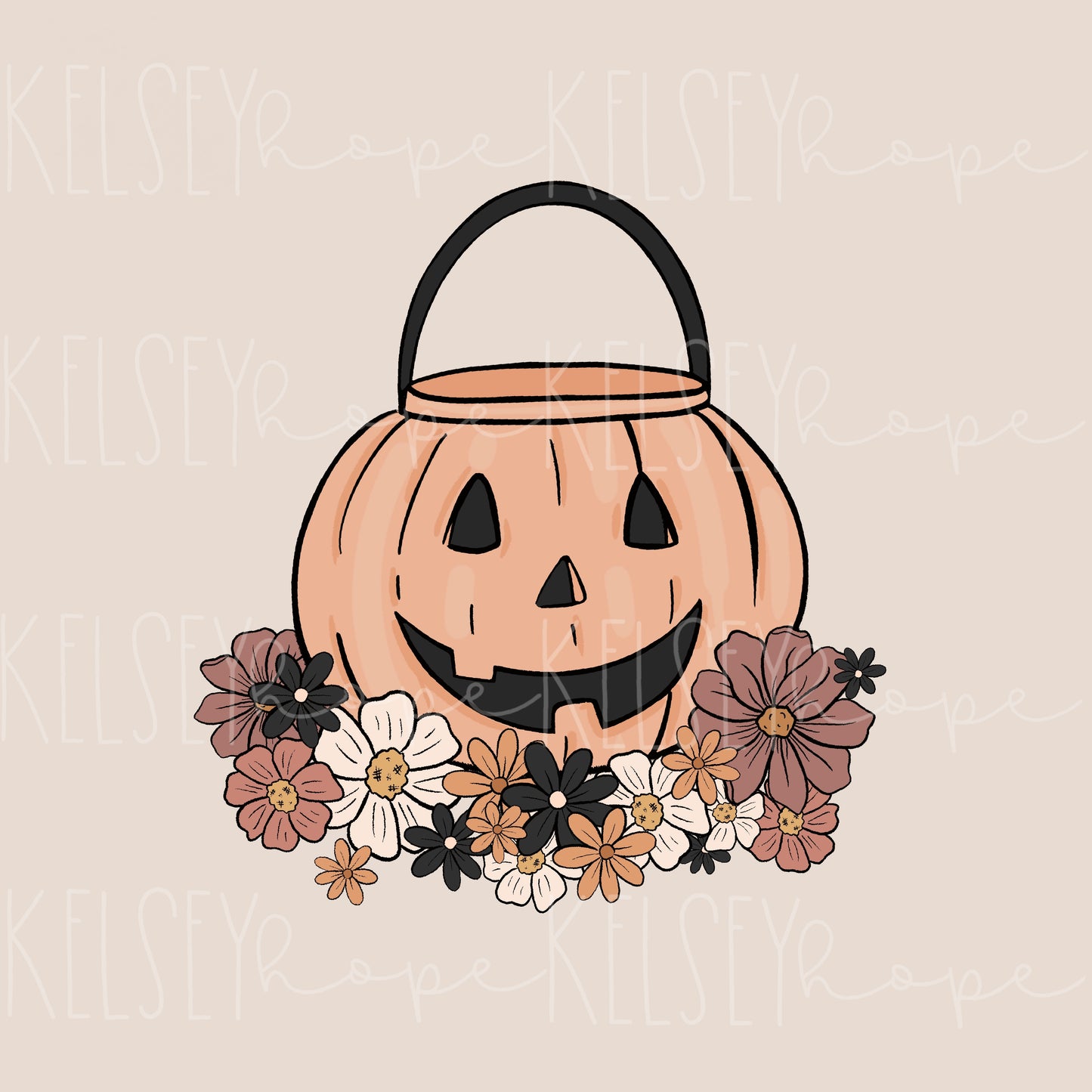 Trick or Treat Candy Pail - PNG