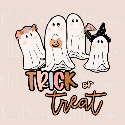 Trick or Treat Ghosties - PNG